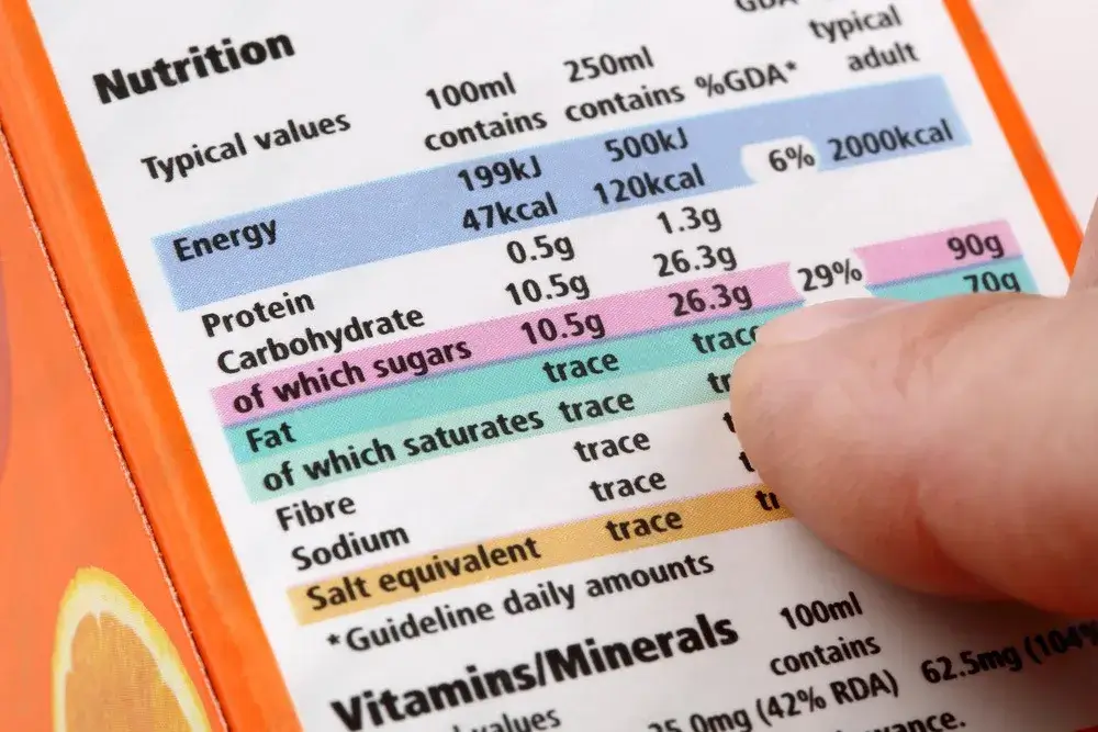 nutrition labels